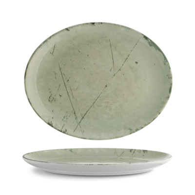 Tanier oválny 32 cm - Stone Green
