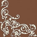 Obrúsky 40x40cm creme-mocca 50/bal 6PK
