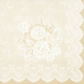 Obrúsky Linclass Premium 40x40cm béžové čipka 6PK/50ks