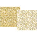 Obrúsky Airlaid 40x40cm Reverse Baroque Etude Gold 50ks/bal 8PK