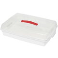 Box hranaty na zákusky plast 45cm biely