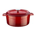 Liatinový hrniec s vekom D28cm 6,7l červený LAVA