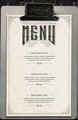 Jedálný lístok A5 doska na denné menu vintage