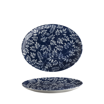 Tanier oválny 28 cm - Blue spring 