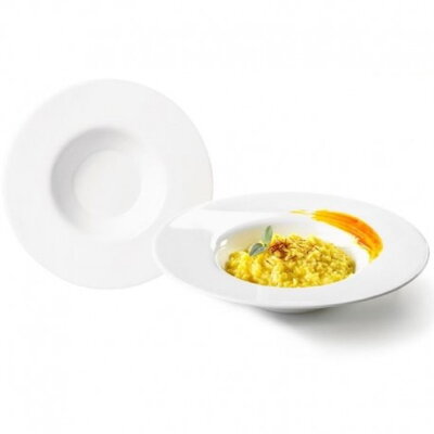 Tanier risotto 27cm Grangusto biely sklo 12PK