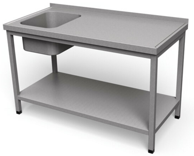 Umývací stôl s policou USP-1 800x600 mm