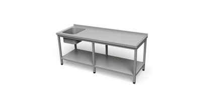 Umývací stôl s policou dlhý USVP-1 2000x600 mm