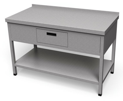 Pracovný stôl so zásuvkou a policou ZSP-1 600x800 mm