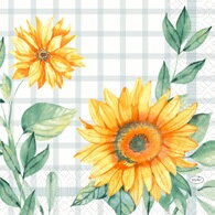 Obrúsky Sunflower Day 3vr. 33x33cm 50ks/bal 10bal/krt
