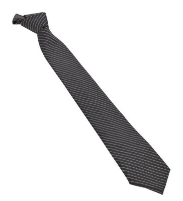 Kravata pásiková čierna