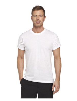 Tričko pánske biele krátky rukáv 100% Cotton