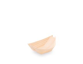 Fingerfood miska drevená,lodička 8x5,5 cm 100ks/bal 20bal/krt