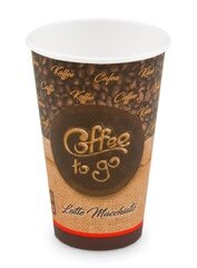 Pohár 300ml s potlačou "coffe to go", 50ks/bal, 20bal/krt,