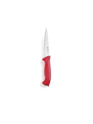 Nôž filetovací 15cm, červený, plast. rúčka