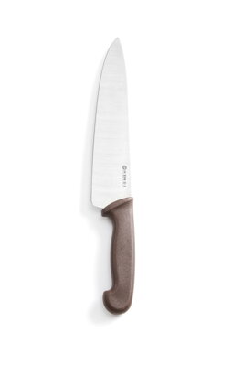 Nôž mäsiarsky 24cm, hnedý