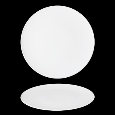 Tanier plytký 29cm OPTIMO, porcelán biely