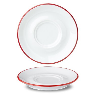 Podšálka 14,5cm  RETRO Kante red, porcelán