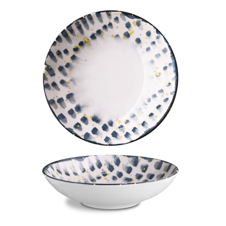 Tanier hlboký 22 cm - Blue Brush