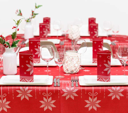 Obrúsky Linclass 40x40cm Mick Vianoce 6PK/50ks