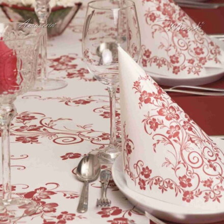 Šerpa KATJA bordeaux 40cm x 24m Linclass, Mank 4PK