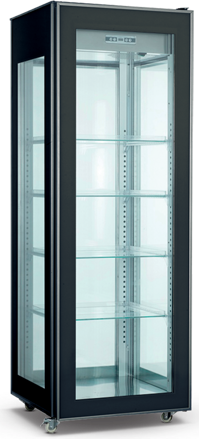  Chladiaca vitrína TEFCOLD NORDline RT 400L-2 Black 