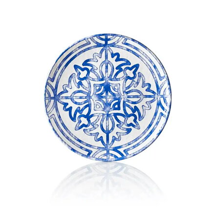 Podnos D45cm modro biely SEVILLA melamín