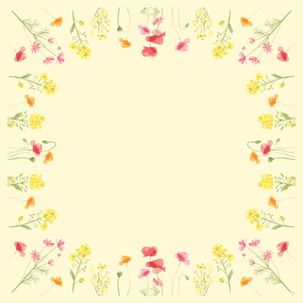 Obrus Dunicel Poppy Field 84x84cm 20ks/bal 5bal/krt