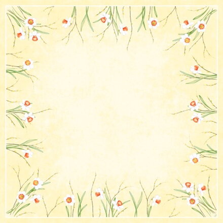 Obrus Dunicel Daffodil Joy 84x84cm 20ks/bal 5bal/krt