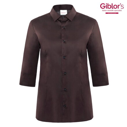 Košeľa Flavia dámska hnedá/Marrone, 3/4rukáv, Cotton stretch