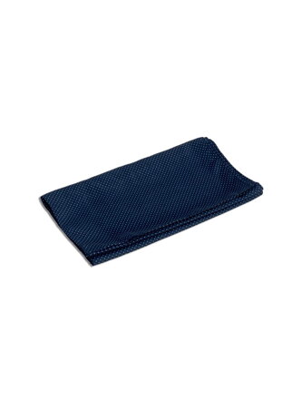 Šál modry bodkovaný Foulard Fantasia