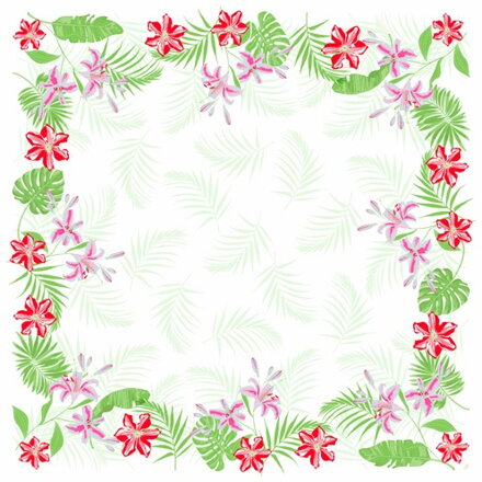 Obrus Trolical Lily Dunicel 84x84cm 20ks/bal 5bal/krt