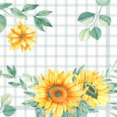 Obrúsky Sunflower Day Classic 40x40cm 50ks/bal 6bal/krt