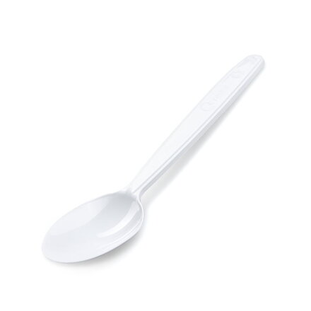 Lyžička na kávu PP znovu použ.biela 13cm 50ks/bal 40bal/PK
