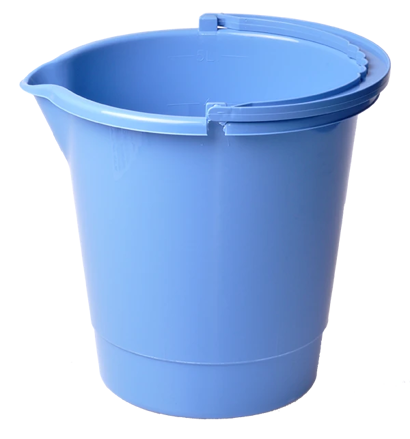 Vedro okrúhle s výlevkou 5L plast