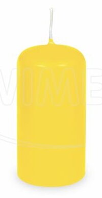 Sviečka valcová žltá 40x80mm 4ks/bal