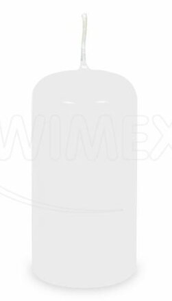 Sviečka valcová biela 50x100mm 4ks/bal 12bal/krt