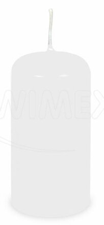 Sviečka valcová biela 60x120mm 12/krt