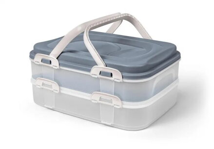 Box 2-poschodový plast na koláče