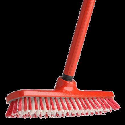 Metla na drhnutie tvrdá s násadou, 12PK