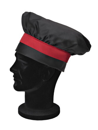 Čiapka kuchárska black and red