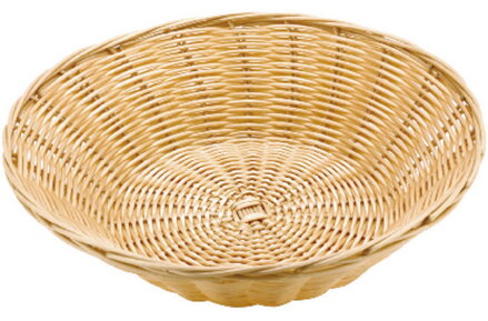 Košík na pečivo okrúhly D25cm, polyratan