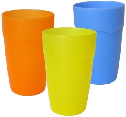 Hrnček 0,4L plast mix farieb