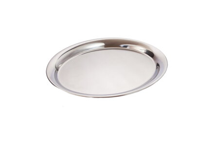 Podnos ovál leštený vonkajší/vnútorný rozmer 26x20cm/ 21x15cm antikor 12 PK