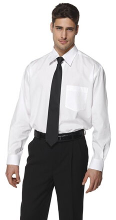 Kravata čierna na háčik 100% polyest.