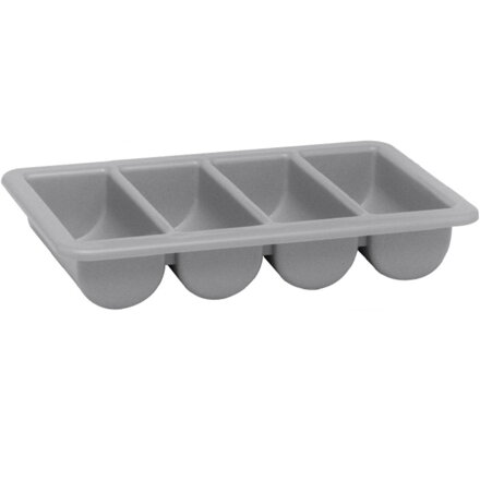 Príborník sivý plast GN 1/1, 10PK