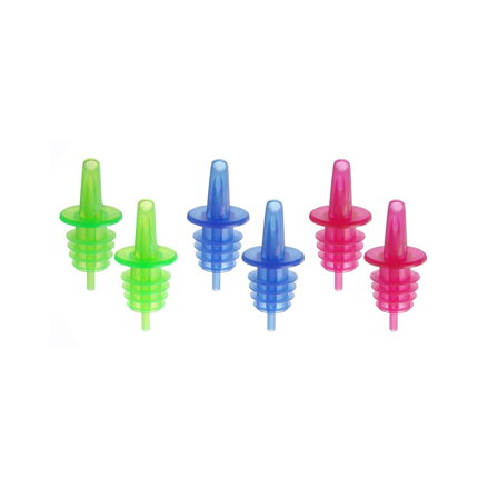 Nalievatko plastic 2x modré, 2x zelene, 2x červene