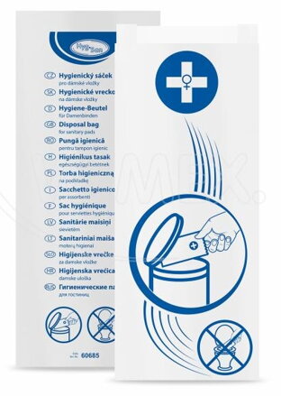 Vrecká hygienické na vložky pap.11+5,8x28cm 100ks/bal,20bal/krt