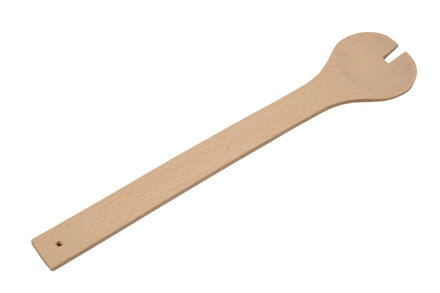Šalátová lyžica 30cm so zárezom drevo