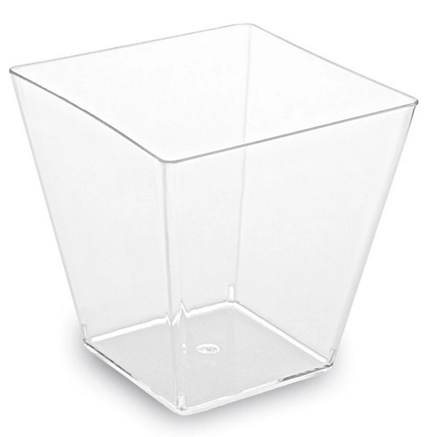 Pohárik hranatý Finger food číry5x5x4,5cm 60ml 50ks/bal,20bal/krt