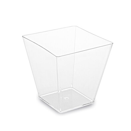 Pohárik hranatý Finger food číry 5,9x5,9x4,5,4cm 100ml 50ks/bal 20bal/krt